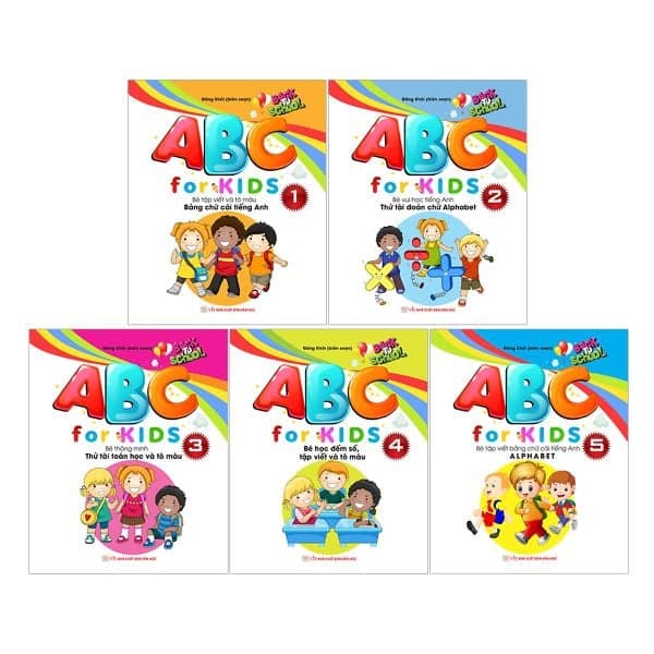 Combo 5 Tập ABC For KIDS Cho Bé