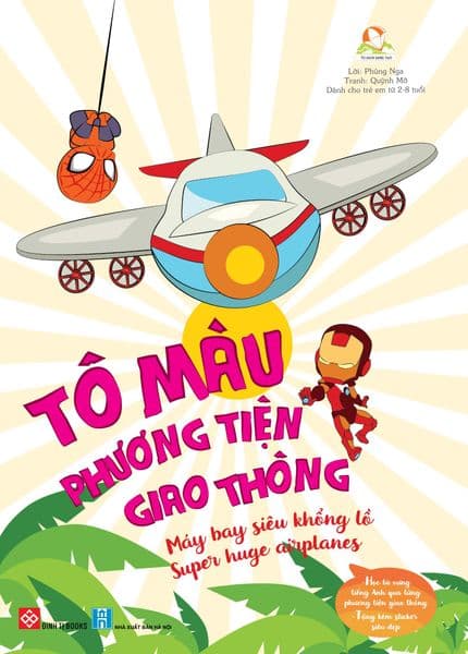 Tô Màu Phương Tiện Giao Thông - Máy Bay Siêu Khổng Lồ - Phương Phương