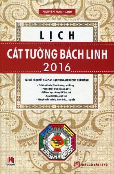 Lịch Cát Tường Bách Linh 2016 - Nguyễn Tường Bách