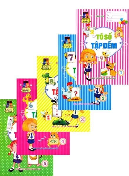 Combo Bé Học Toán - Tô Số Tập Đếm