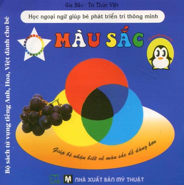 Bộ Sách Từ Vựng Tiếng Anh, Hoa, Việt Dành Cho Bé - Màu Sắc