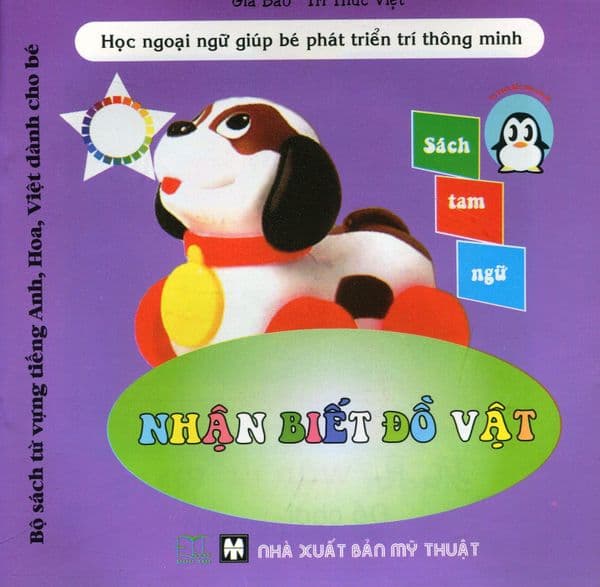Bộ Sách Từ Vựng Tiếng Anh, Hoa, Việt Dành Cho Bé - Nhận Biết Đồ Vật - Việt Anh