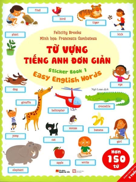 Từ Vựng Tiếng Anh Đơn Giản - Sticker Book 1 - Francesca Gambatesa