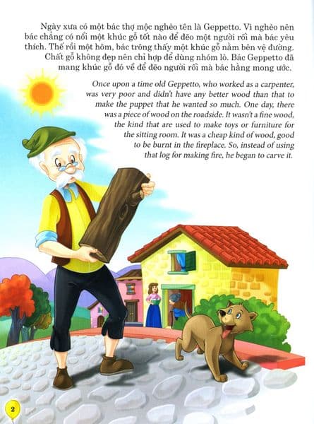 Truyện Song Ngữ Anh - Việt: Pinocchio - Maria Rita Gentili