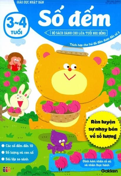 Giáo Dục Nhật Bản - Số Đếm (Tuổi 3-4) - Gakken