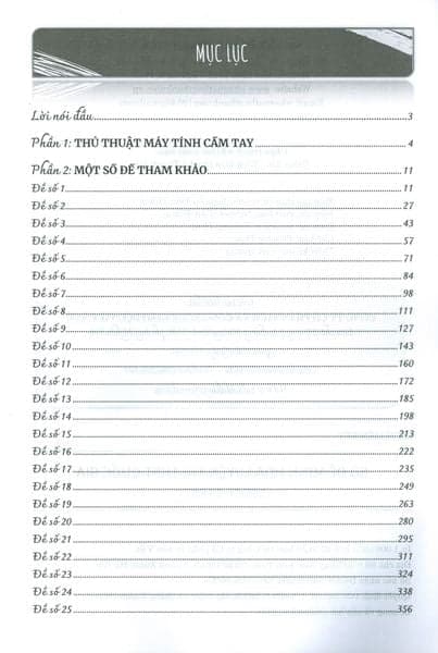 Bộ Đề Minh Họa Luyện Thi THPT Quốc Gia - Môn Toán