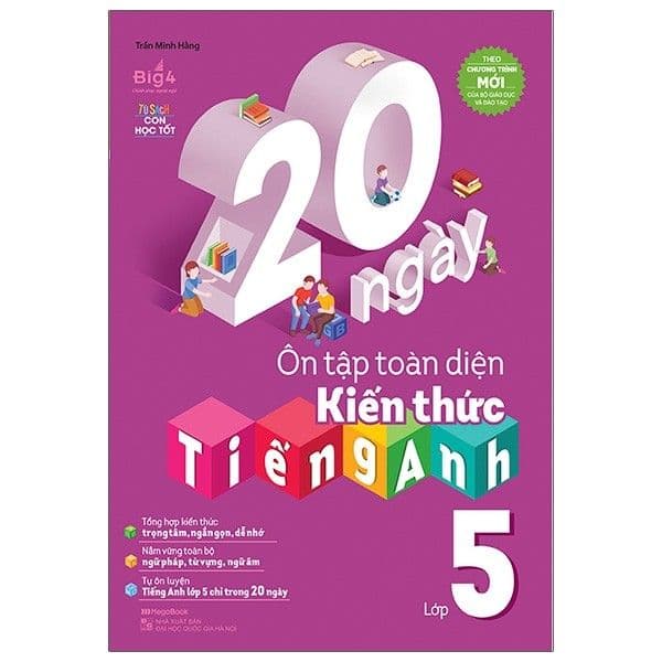 20 Ngày Ôn Tập Toàn Diện Kiến Thức Tiếng Anh Lớp 5 - Toan Anh