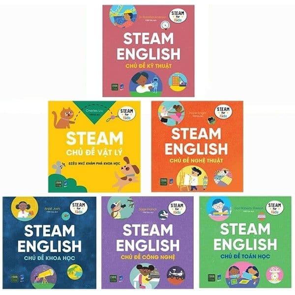Bộ Sách Steam English: Khoa Học, Công Nghệ, Kỹ Thuật, Nghệ Thuật, Toán Học, Vật Lý