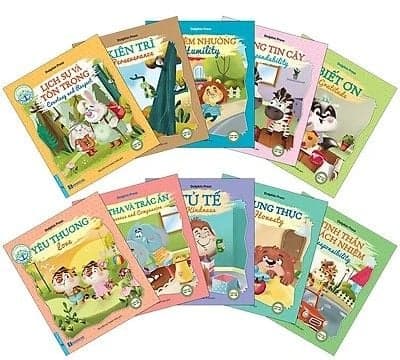 Combo 10 Quyển Bộ Sách: Bé Học Lễ Giáo - Song Ngữ Anh Việt - Dolphin Press