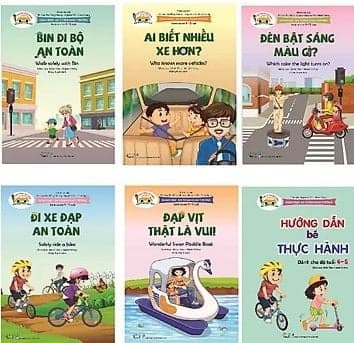 Combo sách Giáo dục An toàn giao thông dành cho trẻ 4-5 tuổi (6 cuốn) - Nhiều tác giả