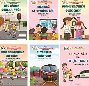 Combo sách Giáo dục An toàn giao thông dành cho trẻ 5-6 tuổi (6 cuốn) - Phúc Minh