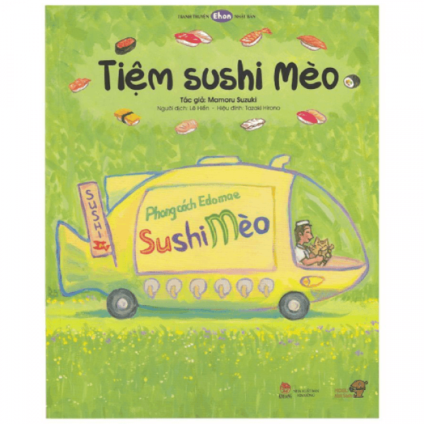 Ehon - Mọt Sách Mogu - Tiệm Sushi Mèo - Mamoru Suzuki