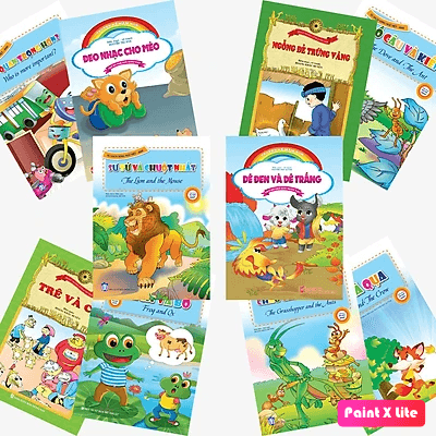 Combo 10 Cuốn Truyện Ngụ Ngôn Aesop Song ngữ - Truyện Kể Mầm Non ( Giao Ngẫu Nhiên) - Nhiều tác giả