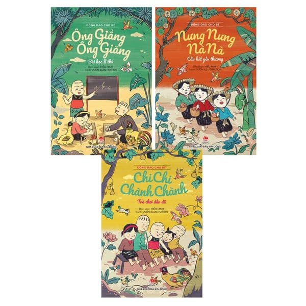 Combo 3 cuốn: Đồng Dao Cho Bé - Vườn Illustration