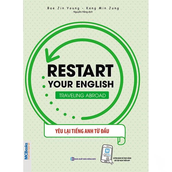 Restart your English - traveling abroad Yêu Lại Tiếng Anh Từ đầu ( Bìa Xanh ) - Bae Jin Young – Kang Min Jung
