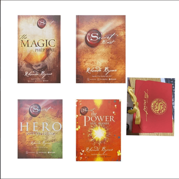 Combo Box - Sách The Magic - Phép Màu gồm 4 quyển: Người Hùng (Hero), Bí Mật (Secret), Sức Mạnh (Power), Phép Màu (Magic)- Hộp đỏ sang trọng