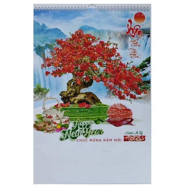 Lịch Lò Xo 7 tờ ( HT47 ) 2025 - Bonsai Cát Tường