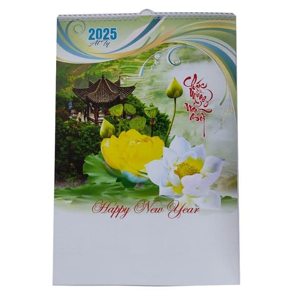 Lịch Lò Xo 7 tờ ( HT51 ) 2025 - Sen Việt - Việt Chi