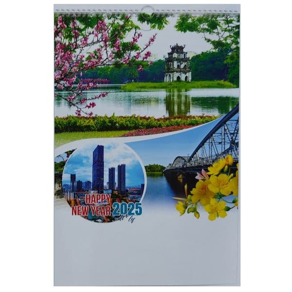 Lịch Lò Xo 7 tờ ( HT42 ) 2025 - Hương Sắc Việt Nam - Việt Chi