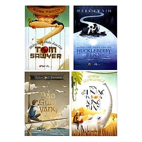 Combo Những Cuộc Phiêu Lưu Của Huckleberry Finn - Những Cuộc Phiêu Lưu Của Tom Sawyer - Đảo Giấu Vàng - Trên Sa Mạc Và Trong Rừng Thẳm - Văn