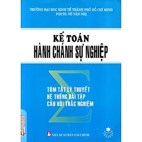 Sách Kế Toán Hành Chánh Sự Nghiệp - Hú