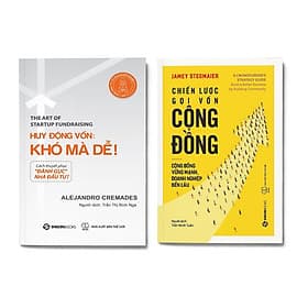 Combo 2 cuốn Gọi vốn Startup: Huy động vốn: khó mà dễ! + Chiến lược gọi vốn cộng đồng - Saigon Books