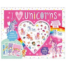 Puffy Stickers I Love Unicorns Sticker Activity Case - Make Believe Ideas