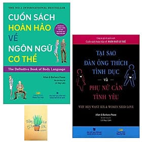 Combo Cuốn Sách Hoàn Hảo Về Ngôn Ngữ Cơ Thể - Body Language và Tại Sao Đàn Ông Thích Tình Dục & Phụ Nữ Cần Tình Yêu ( Tặng Sổ Tay ) - Barbara Pease