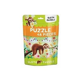 48 Piece Jigsaw Puzzle Bag: Sloth Puzzle - Slot