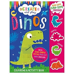 Create And Play Dinos Colouring Activity Book - Make Believe Ideas