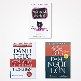 Combo Dám nghĩ lớn, Mặc kệ nó làm tới đi, Đánh thức con người phi thường trong bạn - Mặc Phi